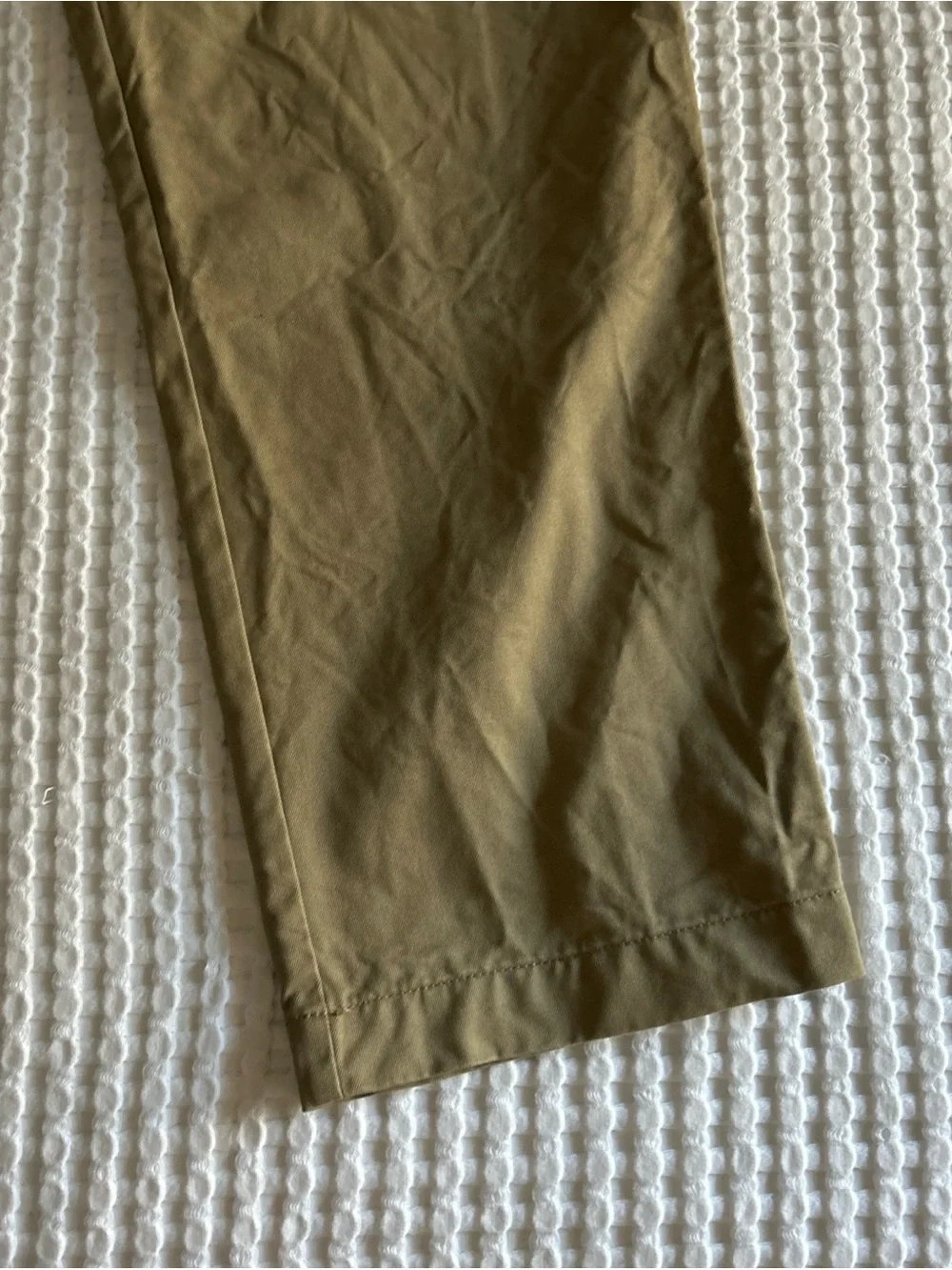 J.CREW Men's Khaki Beige 100% Cotton Oarsman Casual Pants 36x32 Classic Fit